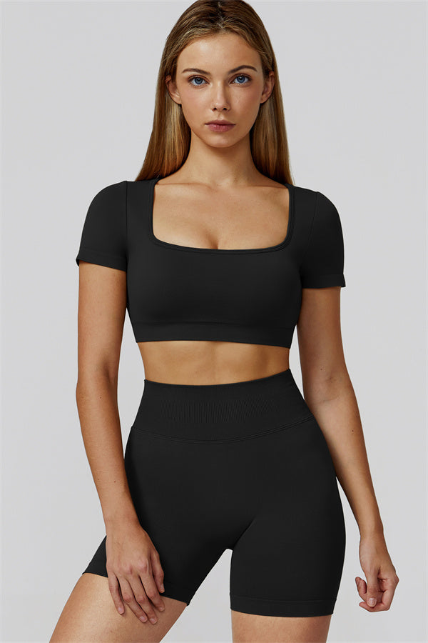 The Reign Crop Top Shorts 2-Piece Set