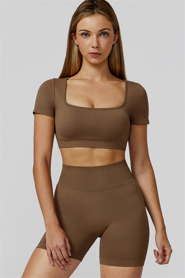 The Reign Crop Top Shorts 2-Piece Set