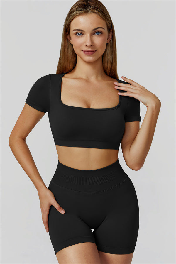 The Reign Crop Top Shorts 2-Piece Set