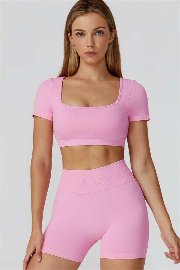 The Reign Crop Top Shorts 2-Piece Set