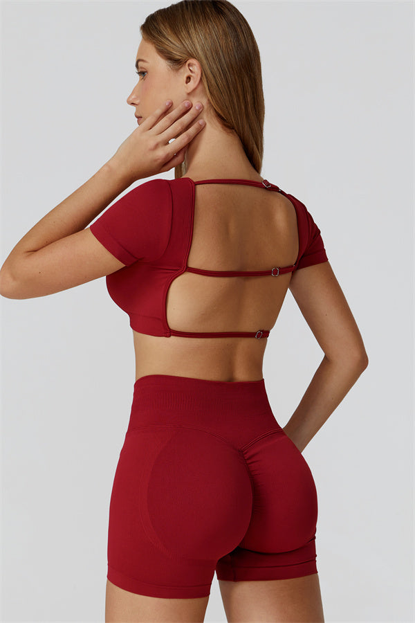 The Reign Crop Top Shorts 2-Piece Set