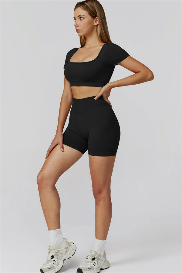 The Reign Crop Top Shorts 2-Piece Set
