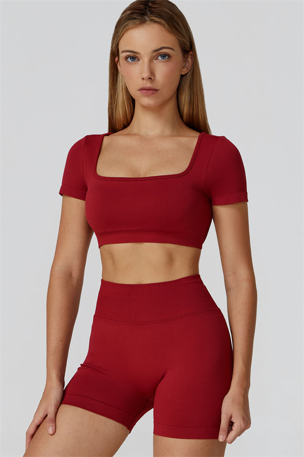 The Reign Crop Top Shorts 2-Piece Set