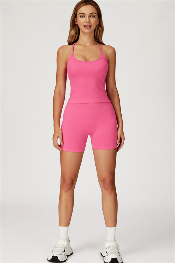 The Sculpt Crop Top Shorts 2-Piece Set