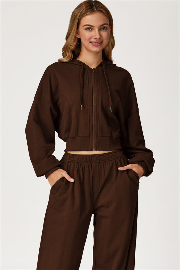 The Glacier Crop Hoodie Pants 2-Piece Set