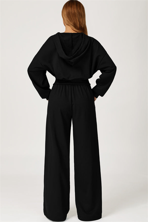 The Glacier Crop Hoodie Pants 2-Piece Set