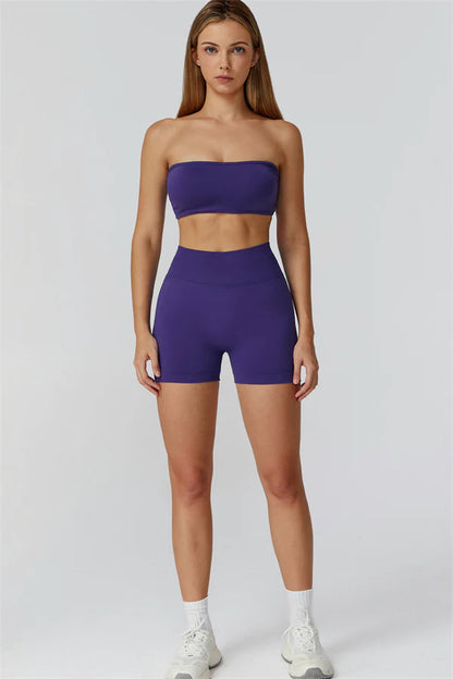 Purple Reign Sports Bra Shorts 2-Piece Set