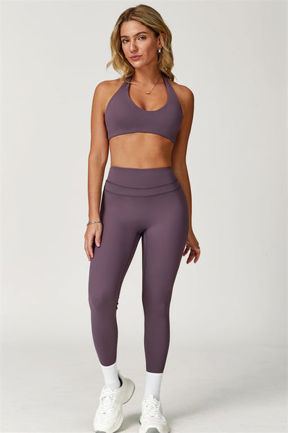 The Boost Halter Sports Bra Enigma Leggings 2-Piece Set