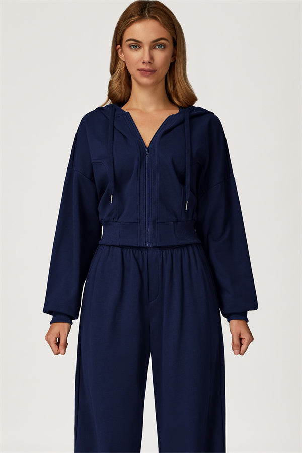 The Glacier Crop Hoodie Pants 2-Piece Set