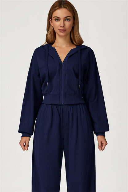 The Glacier Crop Hoodie Pants 2-Piece Set