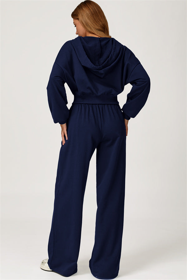 The Glacier Crop Hoodie Pants 2-Piece Set