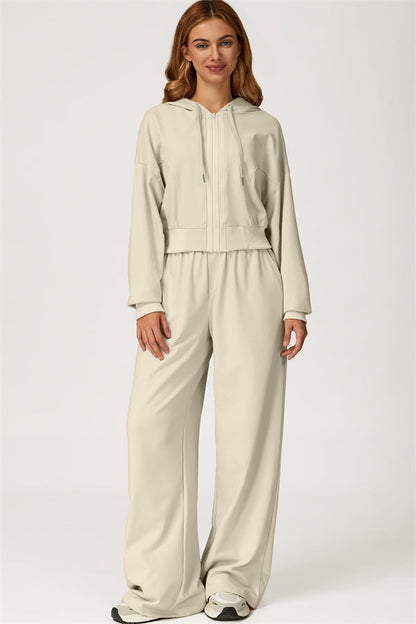 The Glacier Crop Hoodie Pants 2-Piece Set