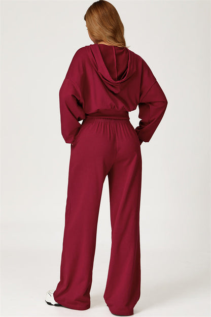 The Glacier Crop Hoodie Pants 2-Piece Set