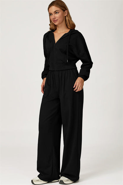 The Glacier Crop Hoodie Pants 2-Piece Set