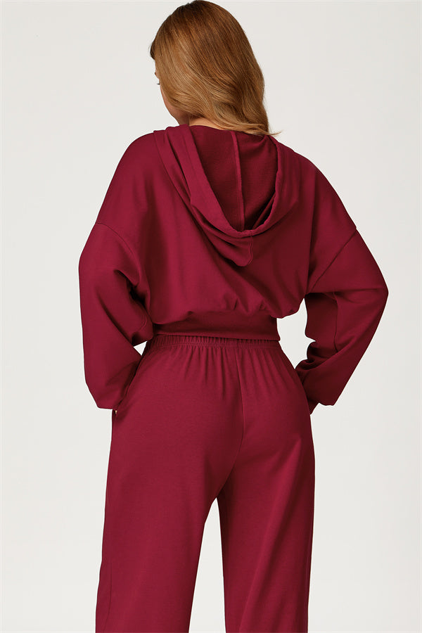 The Glacier Crop Hoodie Pants 2-Piece Set