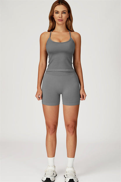 The Sculpt Crop Top Shorts 2-Piece Set