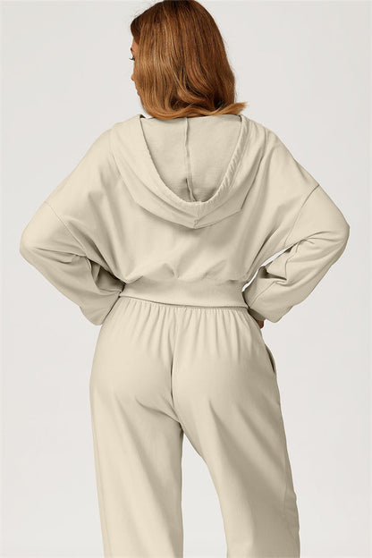 The Glacier Crop Hoodie Pants 2-Piece Set