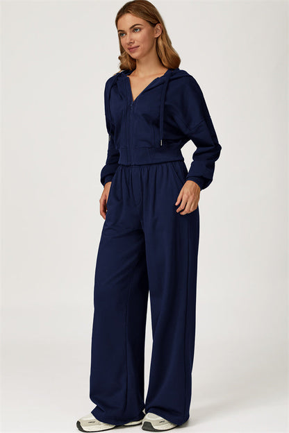 The Glacier Crop Hoodie Pants 2-Piece Set