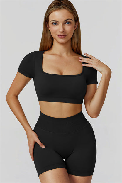 The Reign Crop Top Shorts 2-Piece Set