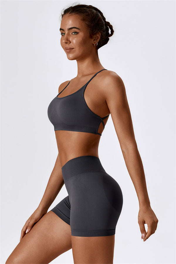 Nova Luxe Sports Bra Shorts 2-Piece Set