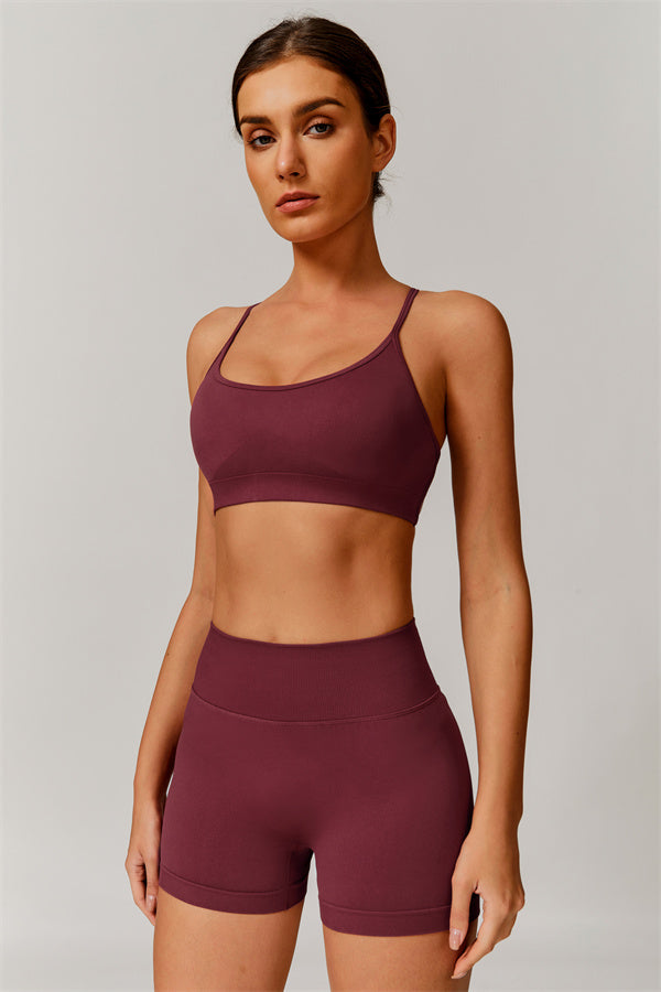 Nova Luxe Sports Bra Shorts 2-Piece Set