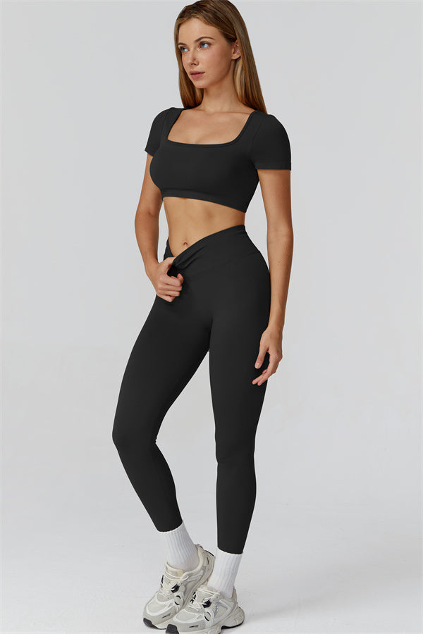 The Reign Crop Top Leggings 2-Piece Set