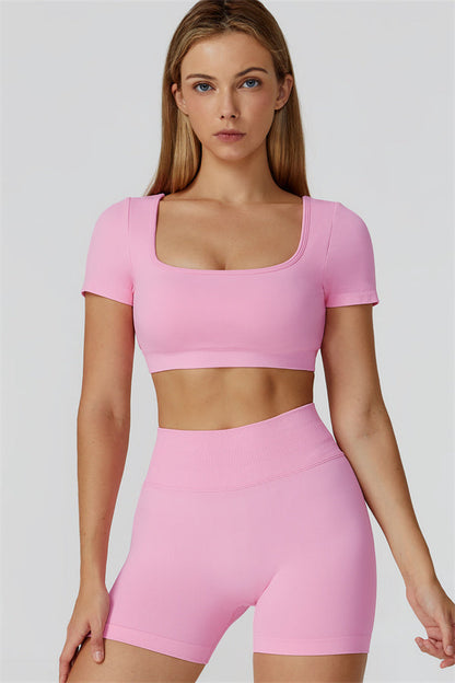 The Reign Crop Top Shorts 2-Piece Set