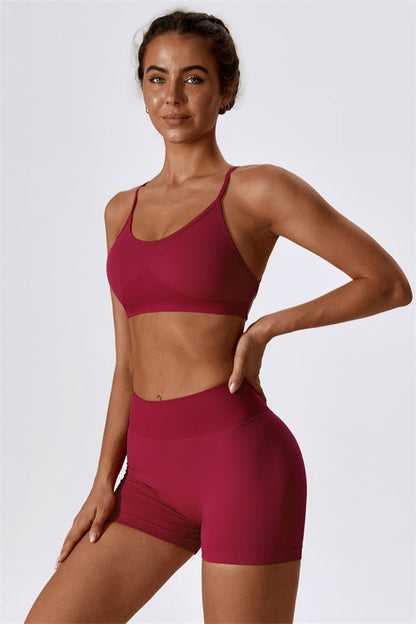 Nova Luxe Sports Bra Shorts 2-Piece Set
