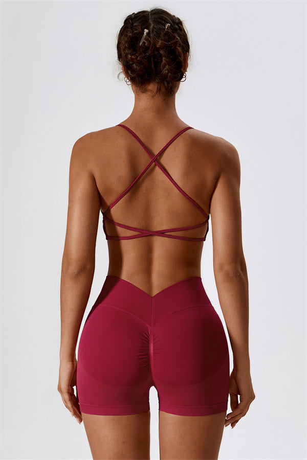 Nova Luxe Sports Bra Shorts 2-Piece Set