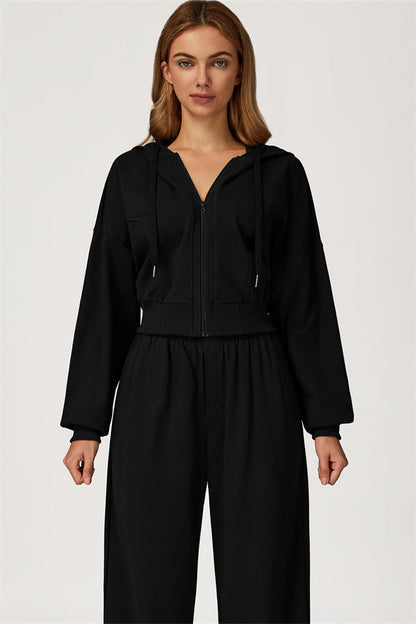 The Glacier Crop Hoodie Pants 2-Piece Set