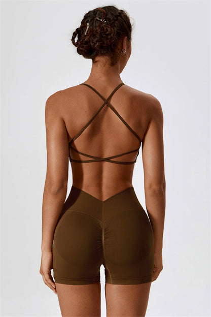 Nova Luxe Sports Bra Shorts 2-Piece Set