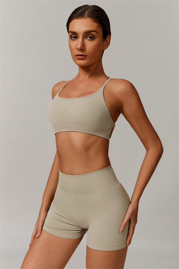 Nova Luxe Sports Bra Shorts 2-Piece Set