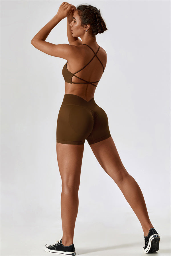 Nova Luxe Sports Bra Shorts 2-Piece Set