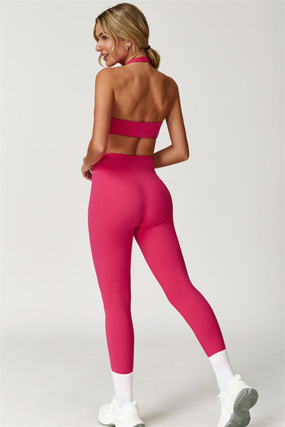 The Boost Halter Sports Bra Enigma Leggings 2-Piece Set
