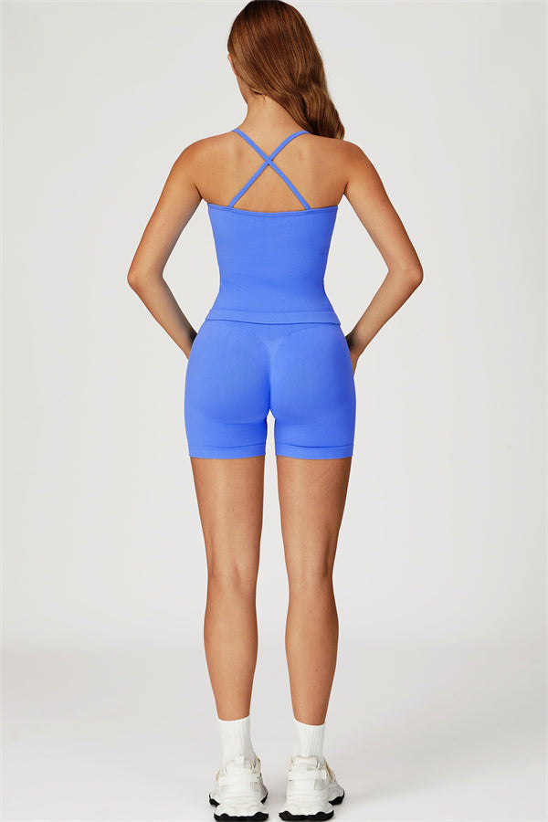 The Sculpt Crop Top Shorts 2-Piece Set