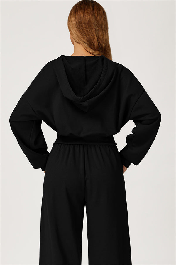 The Glacier Crop Hoodie Pants 2-Piece Set