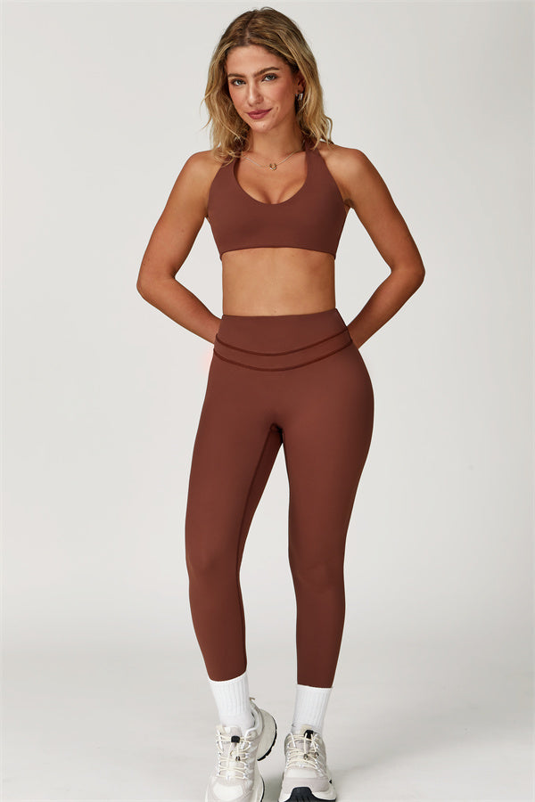 The Boost Halter Sports Bra Enigma Leggings 2-Piece Set