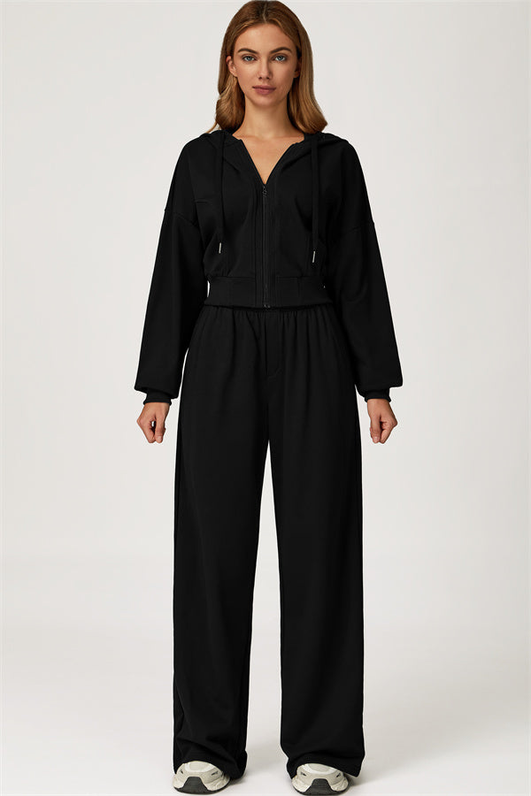 The Glacier Crop Hoodie Pants 2-Piece Set