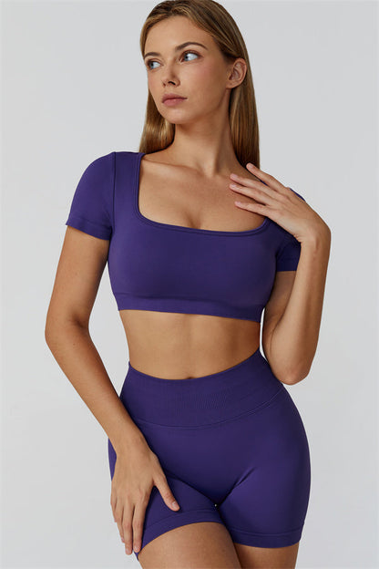 The Reign Crop Top Shorts 2-Piece Set